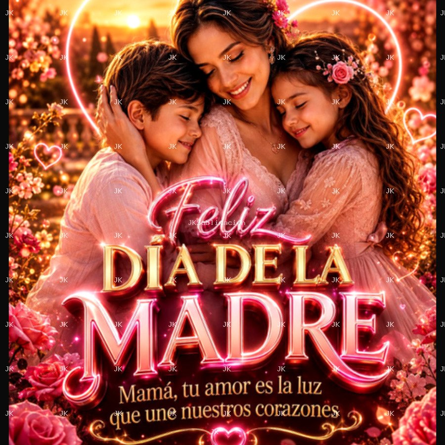 Cuadro Feliz Día de la Madre – Amor de Mamá – 4500 × 5400 px