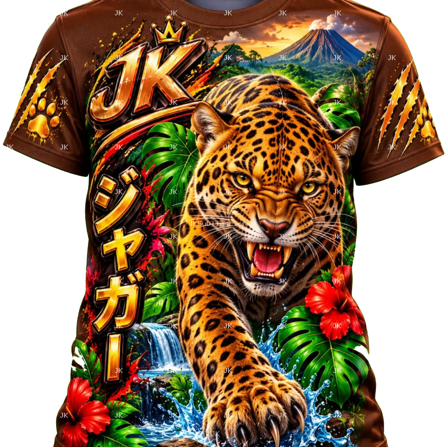 Camisa Infantil Costa Rica Jaguar y Volcán JK | 4500x5400