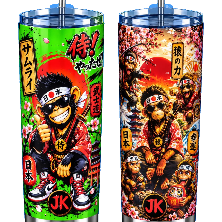 Pack de 2 Diseños Digitales para Vaso Skinny 30 oz | Sublimación PNG 300 DPI