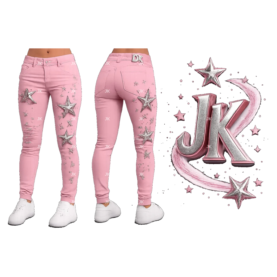 Diseño Digital Marca JK y Estrellas para Mujer