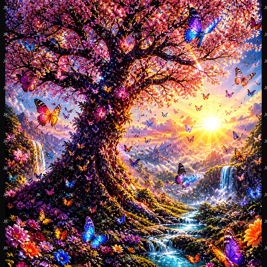 Árbol de la Vida Primaveral 🌸🦋