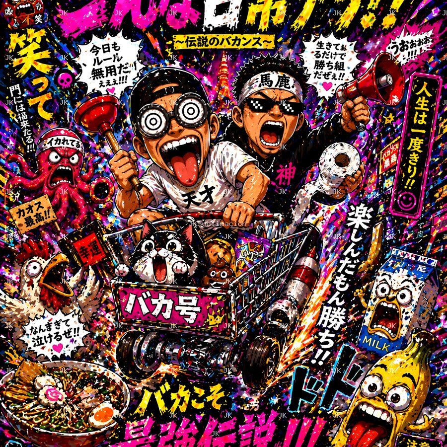 Anime Chaos Neon Party 4500x5400