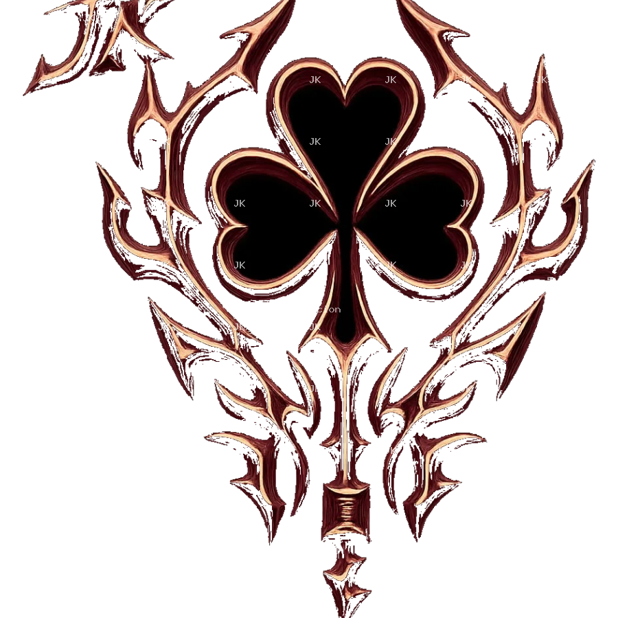 Diseño premium tribal masculino estilo japonés con efecto metálico 3D HD y símbolo exclusivo JK. Arte urbano moderno inspirado en streetwear y tatuaje