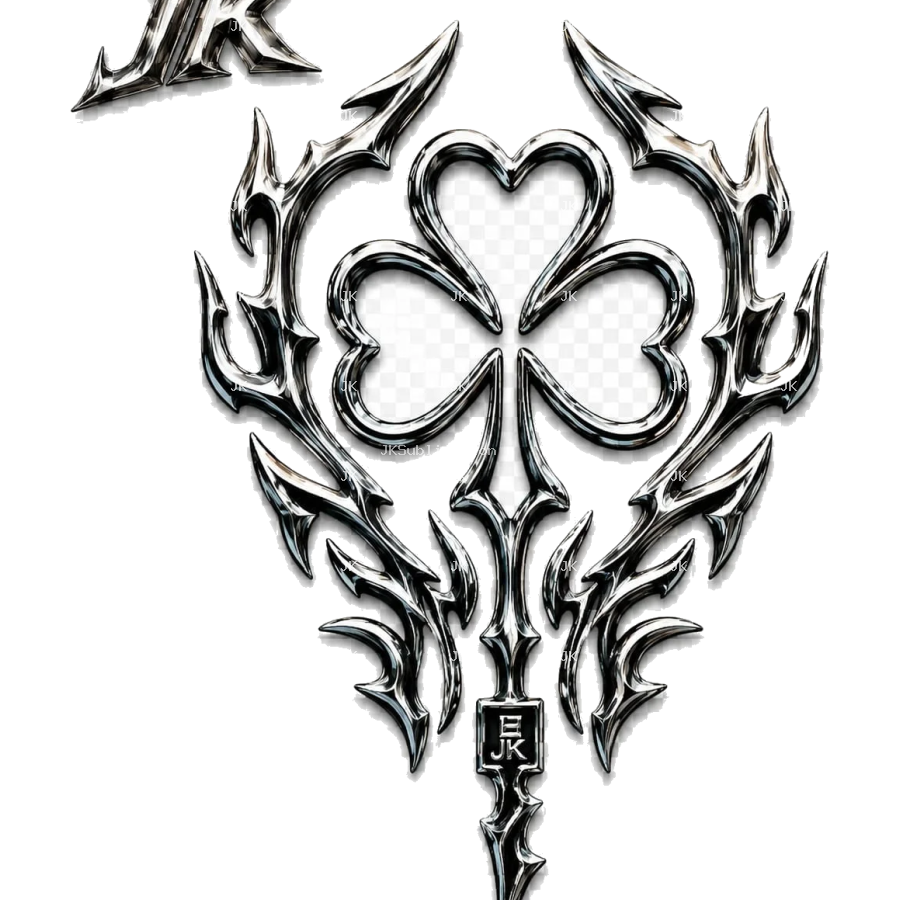 JK Tribal Chrome Men – PNG Transparente 4500x5400 | Diseño 3D HD para Sublimación Hombre