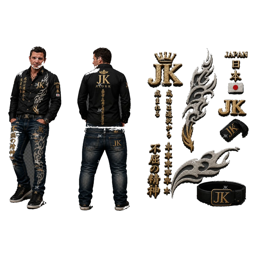 JK Urban Street Men – PNG Transparente 4500x5400 | Diseño 3D HD para Sublimación Hombre