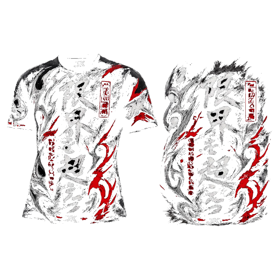Camisa Hombre Tribal Roja JK – Diseño Japonés PNG Transparente 4500x5400 Descripción: