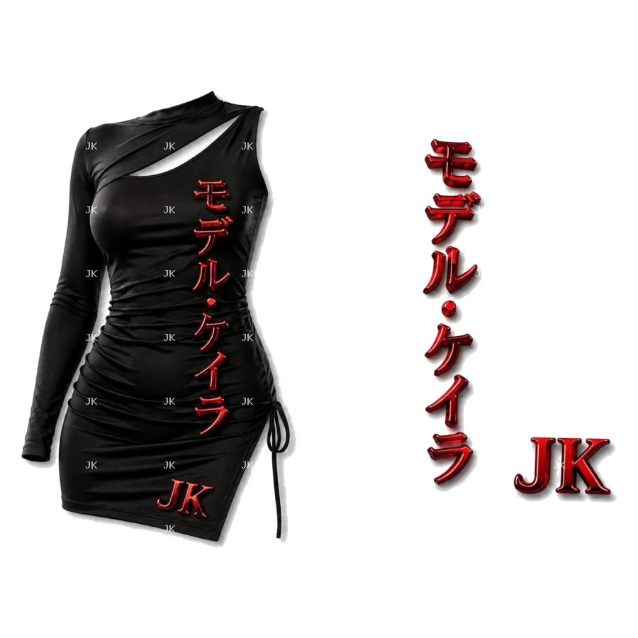 JK Japanese Minimal Dress PNG 4500x5400 – Red Aesthetic Edition