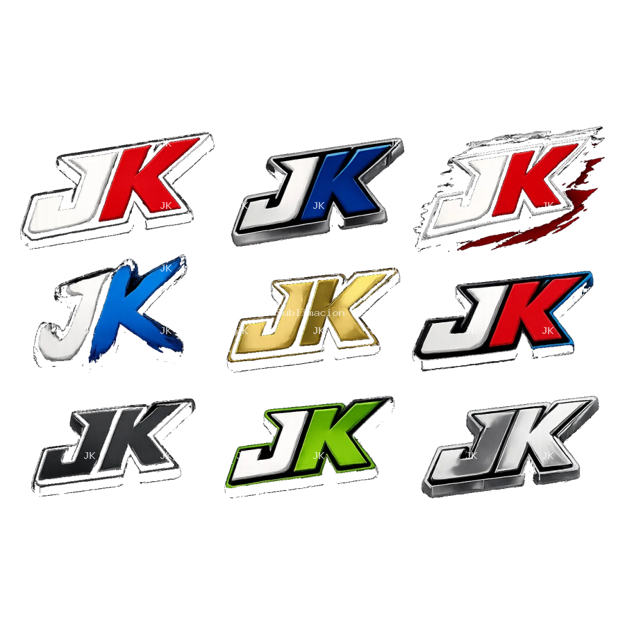 Pack Logos JK 3D Multicolor | Diseños Premium PNG Transparente