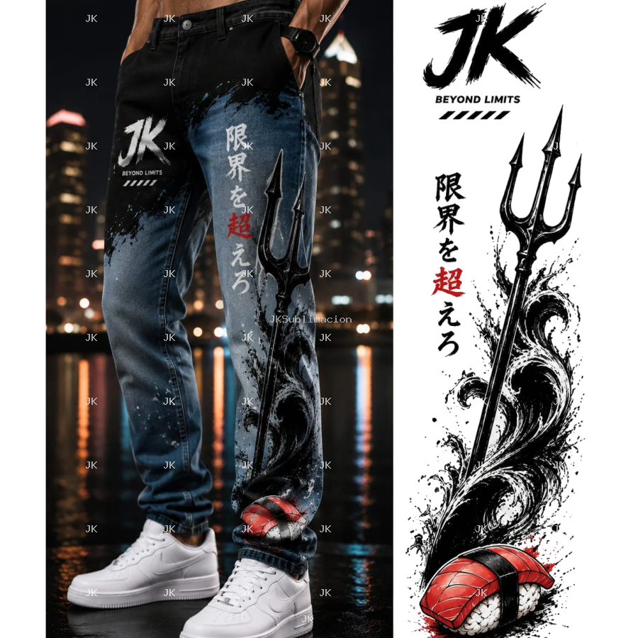 JK Black Tuna Nigiri Men Pants 4500x5400