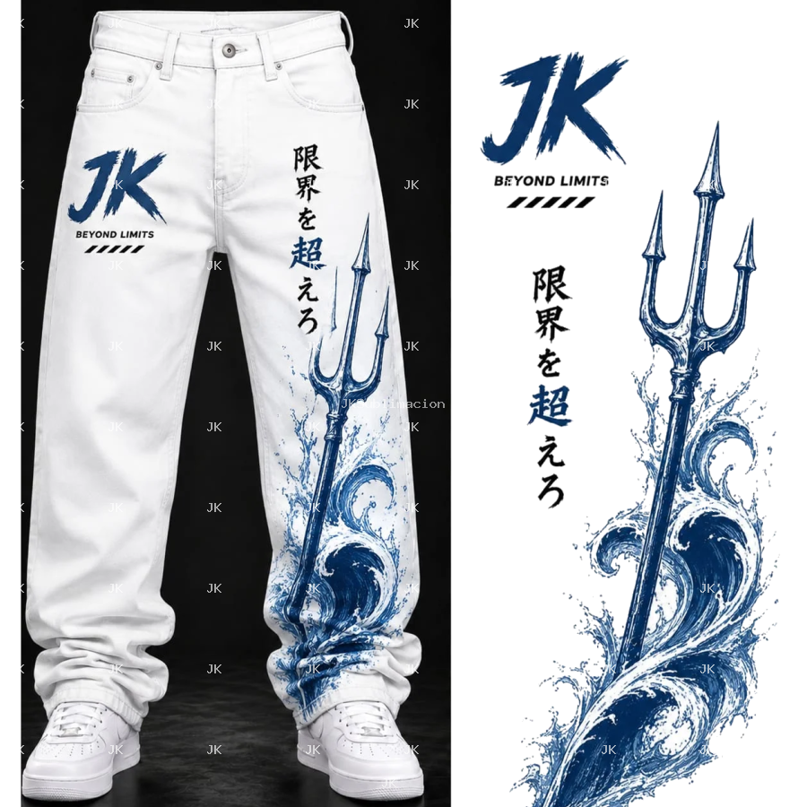 JK White Ocean Trident Men Pants 4500x5400