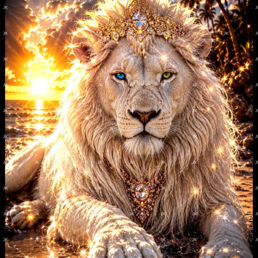🦁👑 JK Lion King Celestial – El Guardián de los Dos Destinos 4500x5400