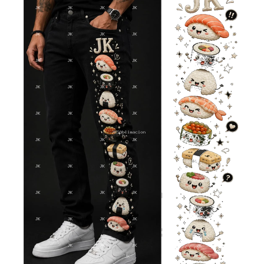 JK Kawaii Sushi Black Edition – 4500x5400