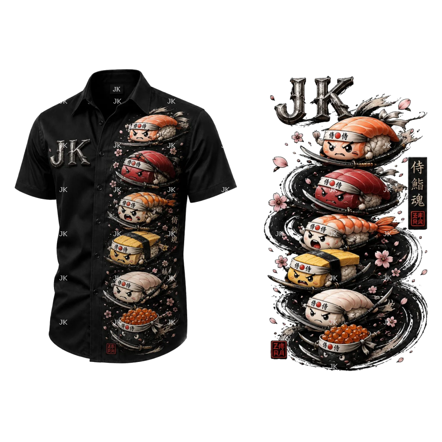 JK Samurai Sushi Warriors Premium Shirt – 4500x5400