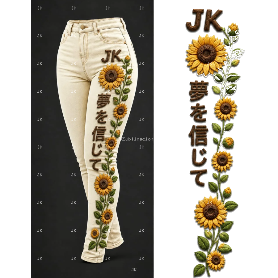 JK Sunflower Women's Premium Jeans – 4500x5400