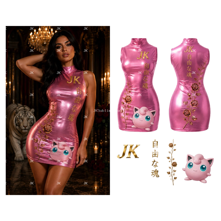 JK Kawaii Cat Women's Mini Dress – 4500x5400