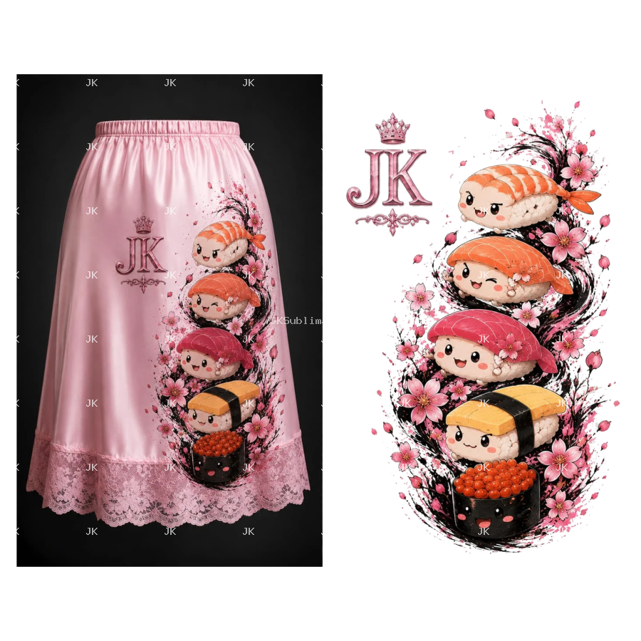 JK Kawaii Sushi Skirt para Mujer – 4500x5400