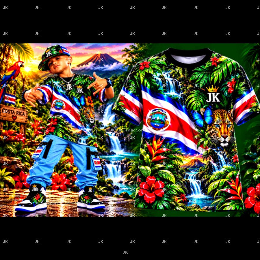 Camisa Infantil Costa Rica Naturaleza JK | 4500x5400
