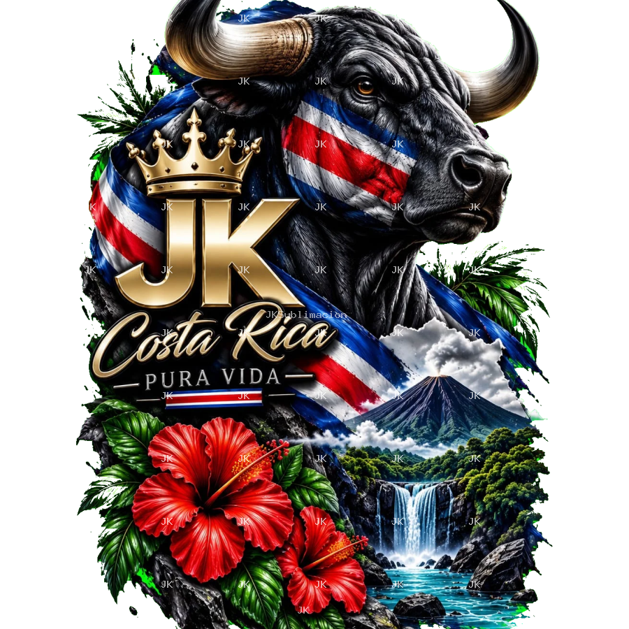 Pack de 10 diseños digitales Costa Rica para camisa — JK